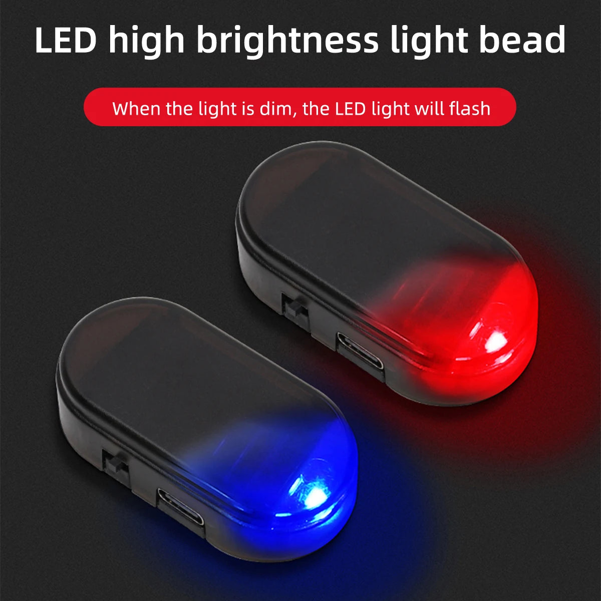 MINI Solar Warning Night Security Simulation Alarm Wireless