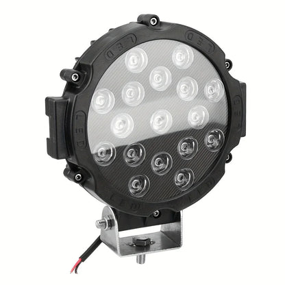 For Boat Jeep ATV Inch 51W Round Offroad Spot Driving Pod Bumper