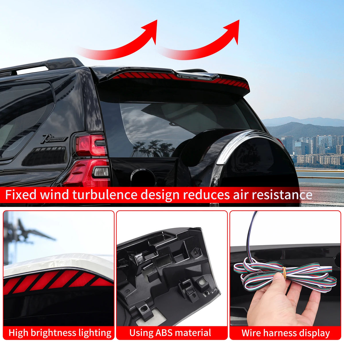 For 2010-2023 Toyota Land Cruiser Prado LC150 J150 Dragon Scale