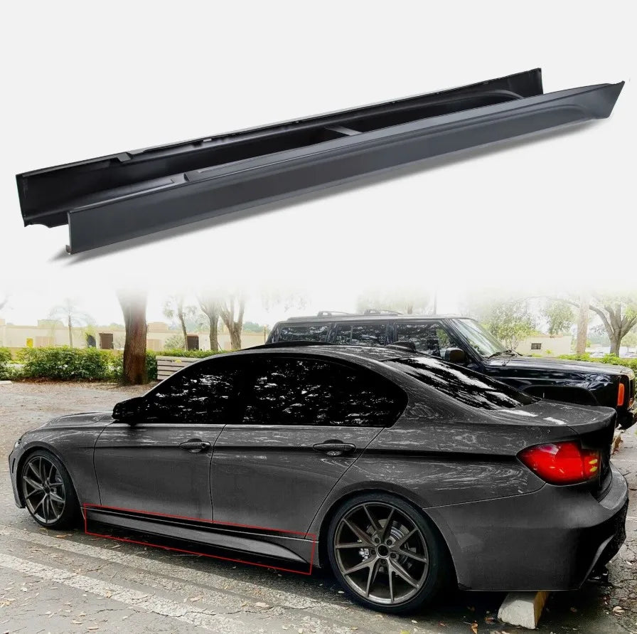 For BMW F80 M3 Style 2012-2018 1pair Side Skirt Extension
