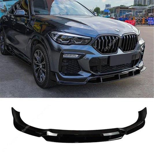 For BMW G06 X6 30D 40I 4PCS Front Bumper Splitter Lip Spoiler