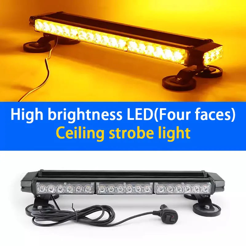 Red Amber White Blue Tow Truck Strobe Warning Bar