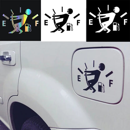 Funny Sticker Pull Fuel Tank Pointer Full Vinyl Reflective