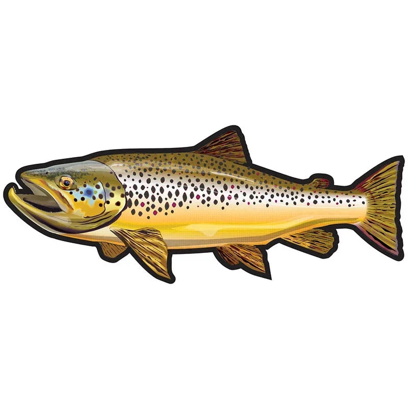 Stickers Wild Brown Trout Caravan Personality Sticker Exterior