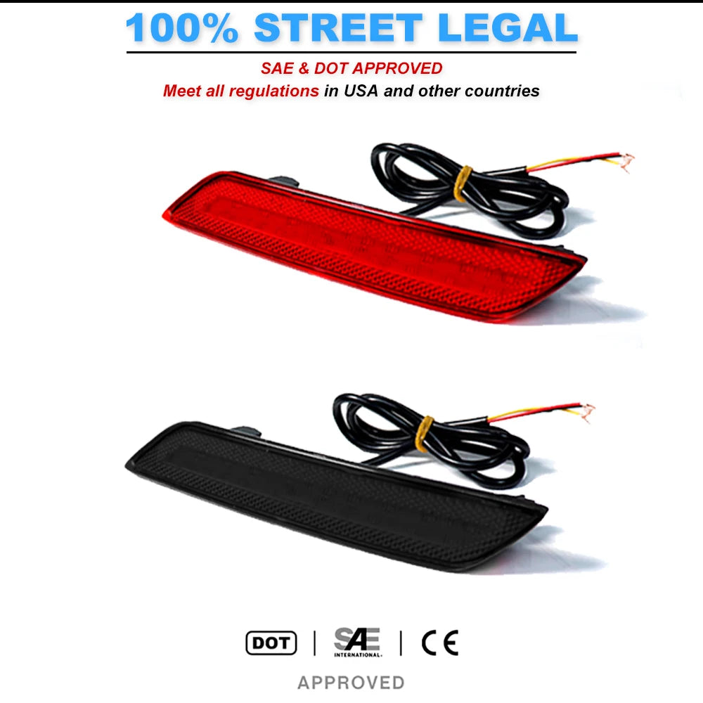 For 2013-2015 Honda Civic Sedan Function 2PCS Red Bumper