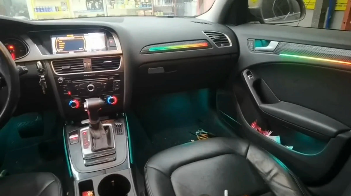 For Audi A4 S4 B8 2009-2016 21-color Dashboard Ambient Door