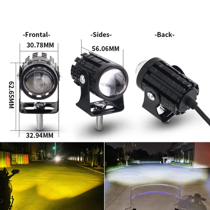 For Headlight Auxiliary Spotlight Lamp ATV Motorcycle MINI Drl