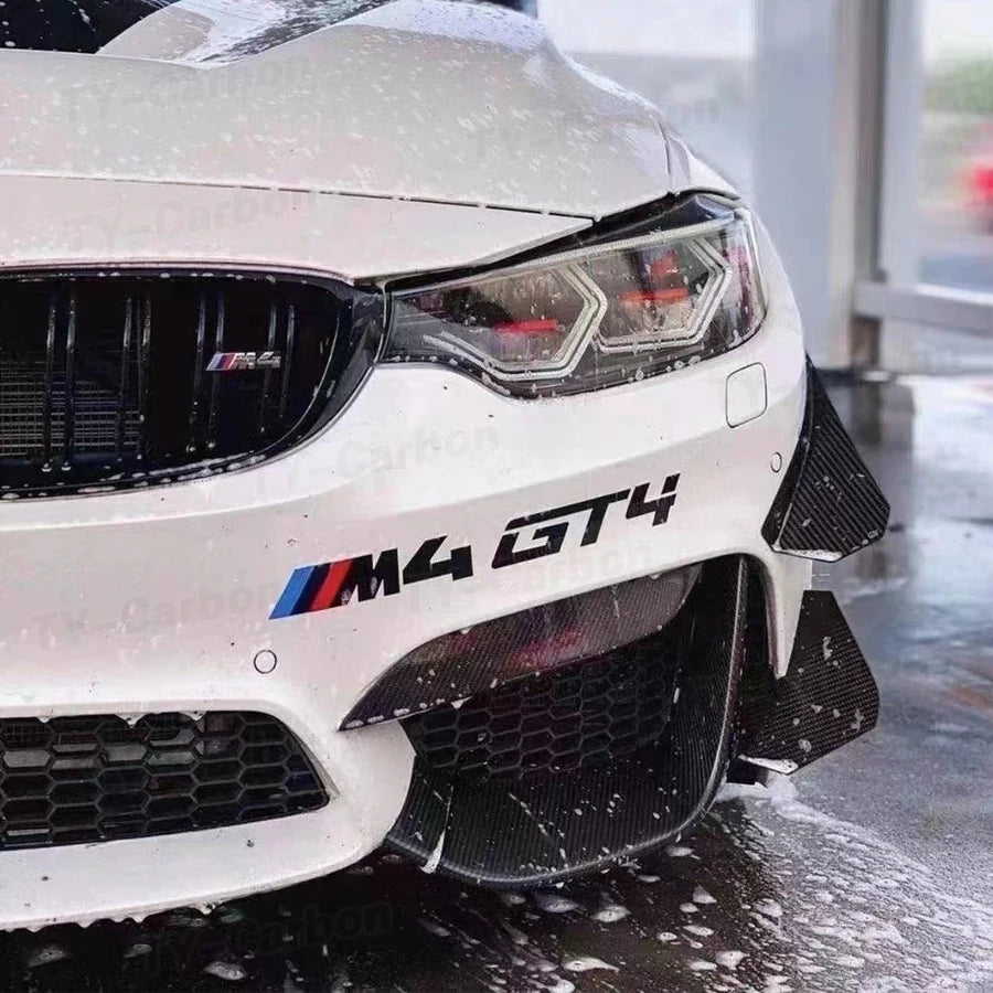 For BMW F80 M3 F82 M4 Real Carbon Fiber Front Splitter Bumper