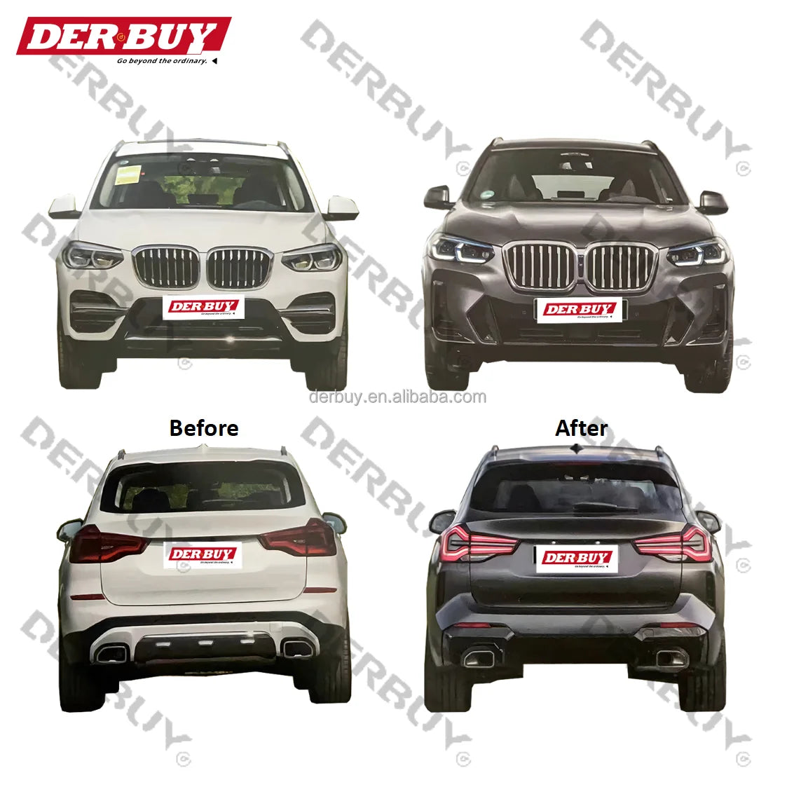 For BMW X3 G01 G08 Upgrade F25 X3 Mt Full Body Kit Front Rear