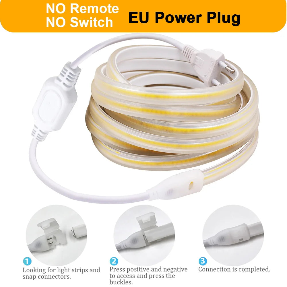 Dimmable Cob Strip Wall Touch Switch 23KEY Remote 220V