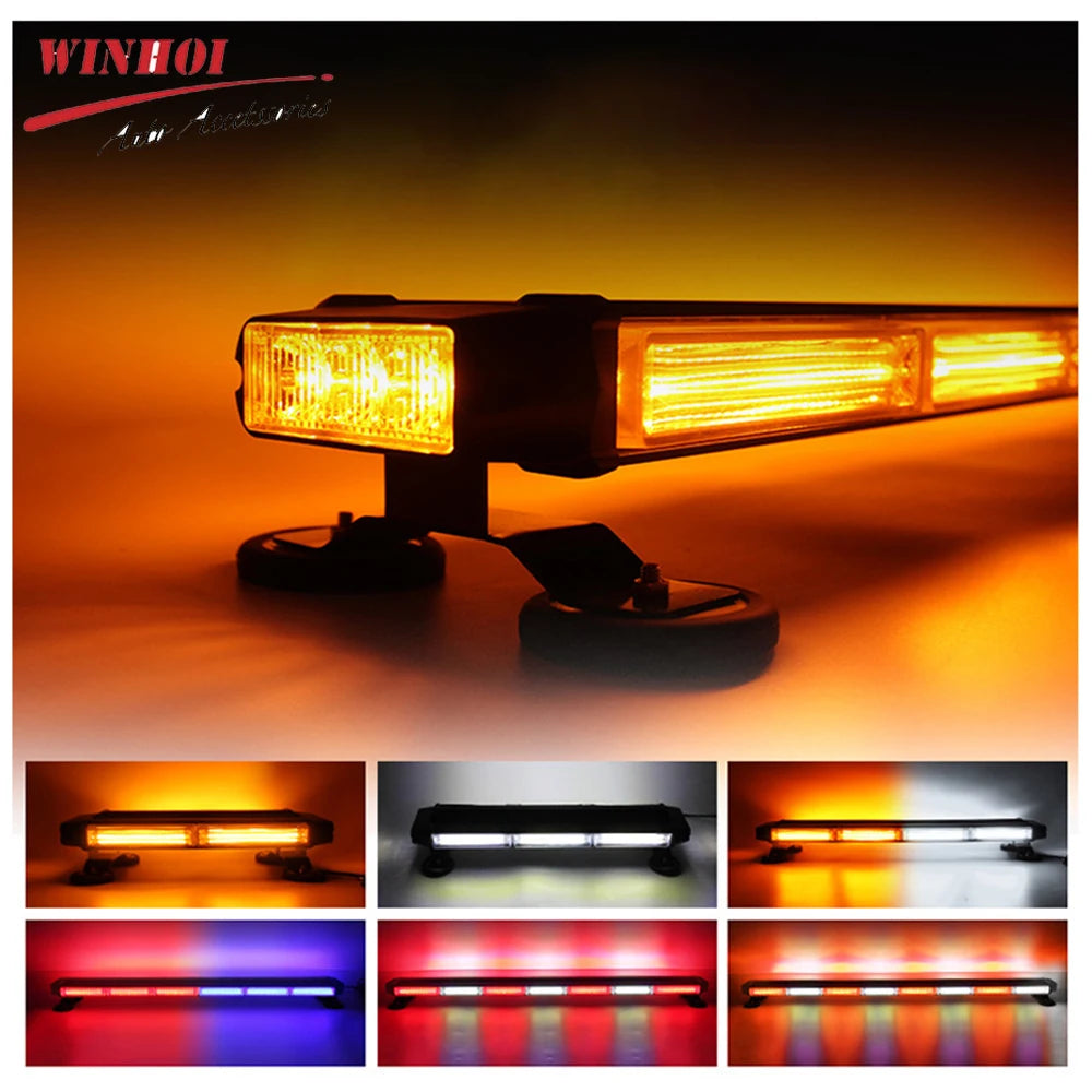 For Traffic Double Side Rooftop Strobe Bar Bright Warning Beacon