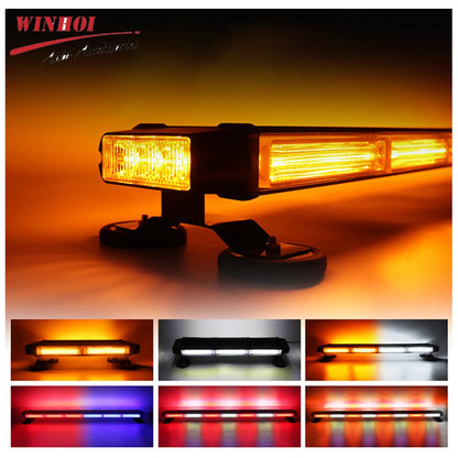 For Traffic Double Side Rooftop Strobe Bar Bright Warning Beacon