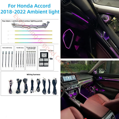 For Honda Accord 2018-2022 Ambient Fit Interior Lighting Upgrade
