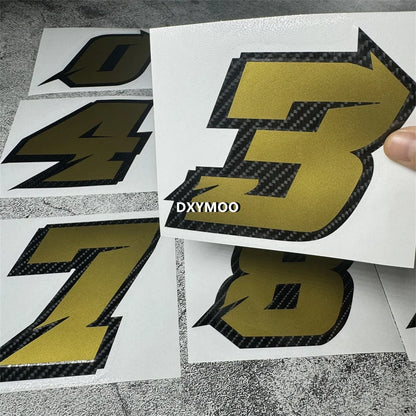 Sticker Racing Number Cycling Graphic Vinyl Motocross Oil Fuel