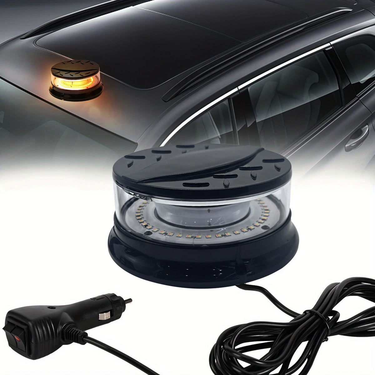 For Security Auto 12V 24V Truck Roof Warning Emergency Strobe