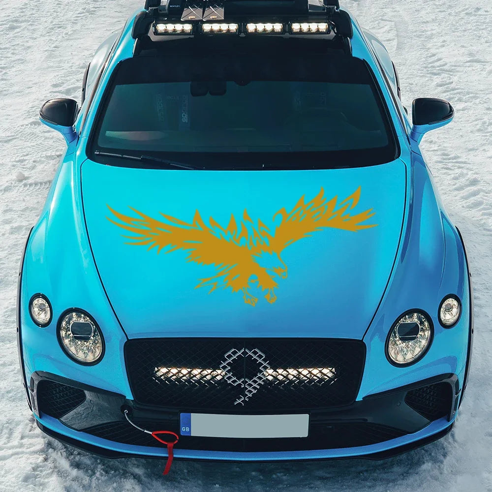 Bonnet Stickers Eagle Pattern Vinyl Decal Colorful Waterproof