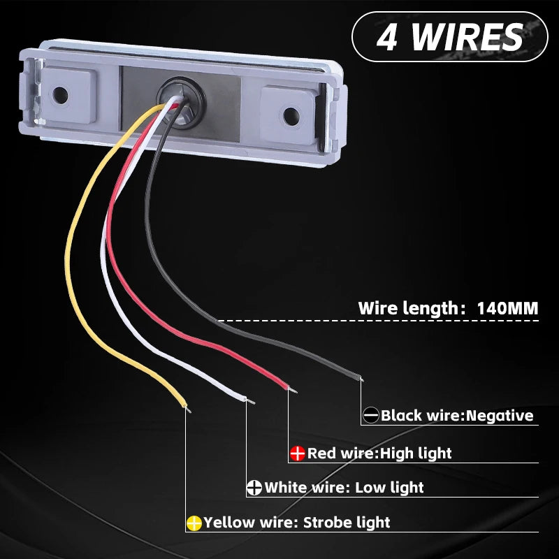 Flash Brake 12 24V Tail Strobe Beacon Truck Bus