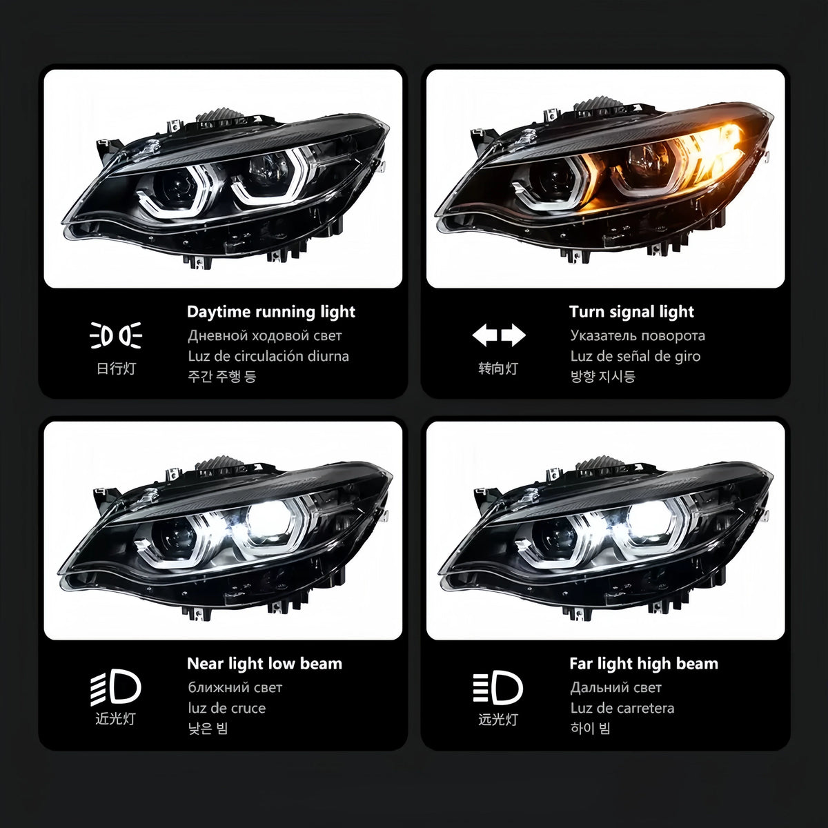 For BMW 2 Series F22 Headlights Typy Headlights F23 2014-2019