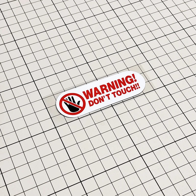 For Vans,Motorcycle Lap Warning Don T Touch Sticker Reflective