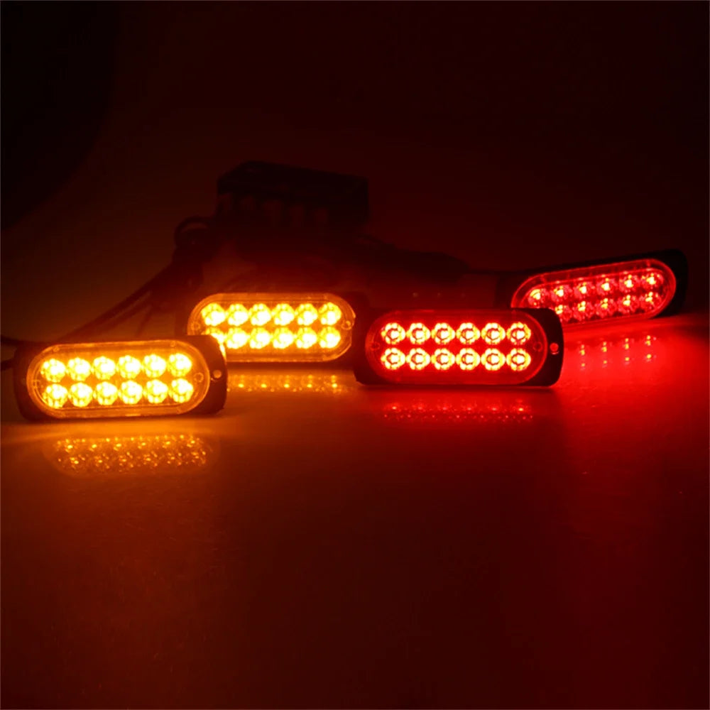For Trailer In 48LED Emergency Strobe 12V Flashing Truck Van SUV