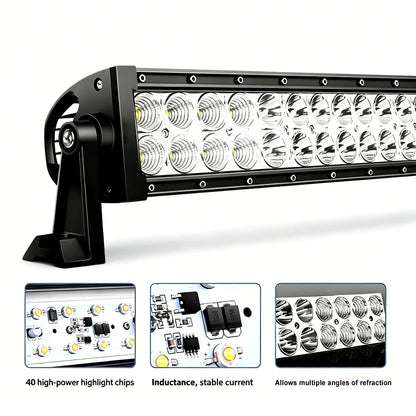 For Off-Road 42-inch Straight off-road Bar Aluminum Bracket 12V