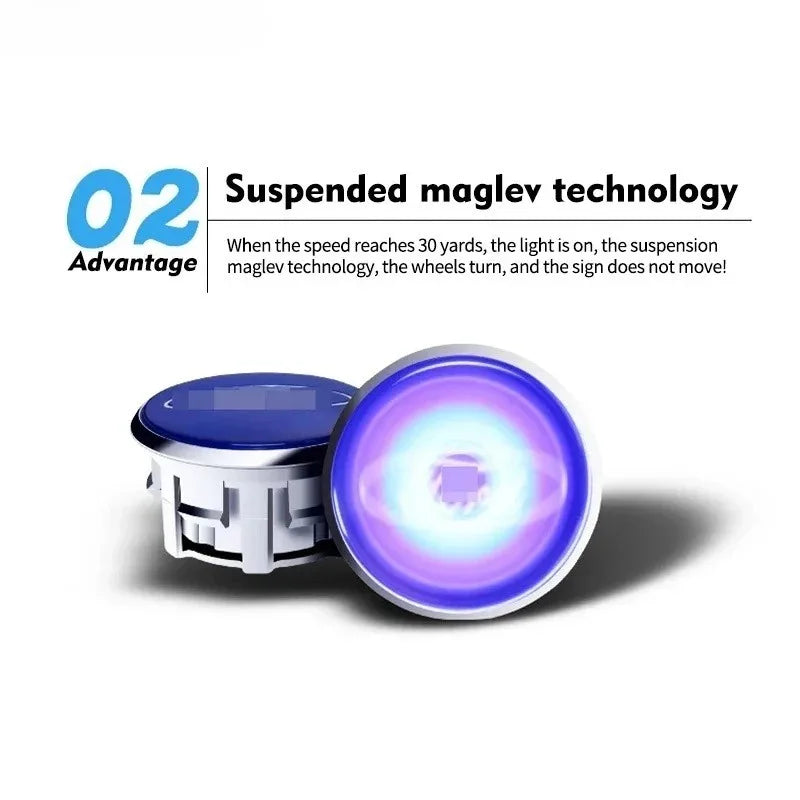 4PCS Magnetic Floating Wheel Hub Self Generating Center Cap