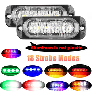 Signal Strobe Side Warning Grille Flashing Lightbar Beacon Amber
