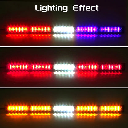 30LED Window Strobe Flashing Warning Bar Traffic Advisor Front
