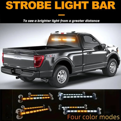 For Front Windshield 12V 162 Safety Warning 2-in-1 Strobe