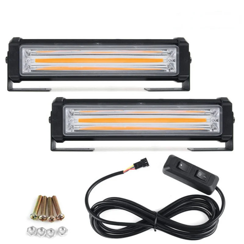 Strobe Radiator Grille one-to-two Middle Net Cob Modification