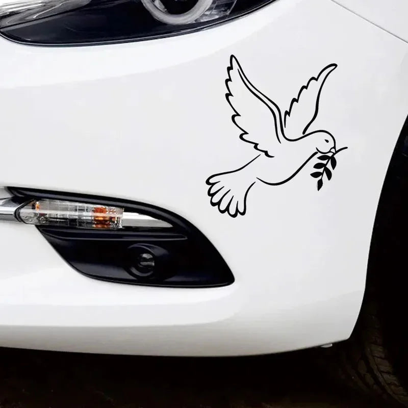 20x17cm Dove Peace Sticker Body Bumper Windows Motorcycle Laptop
