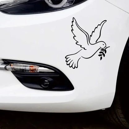 20x17cm Dove Peace Sticker Body Bumper Windows Motorcycle Laptop