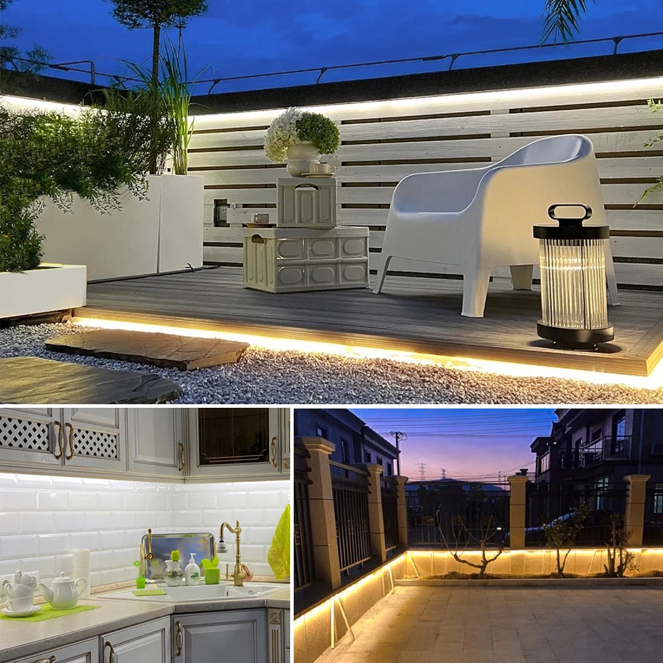 For Outdoor Garden Tuya Wifi Bluetooth Cob Neon Strip 220V