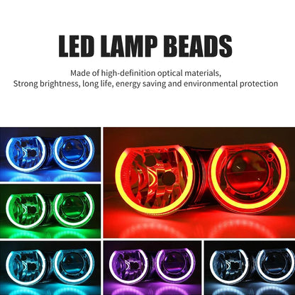 For E36 E46 E39 146MM 131MM Cotton Angel Eyes RGB 4PCS Set APP