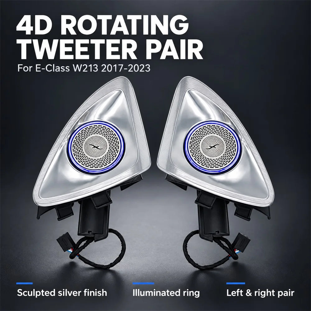 4D Rotating Tweeter Speaker Kit Ambient Lighting Compatible