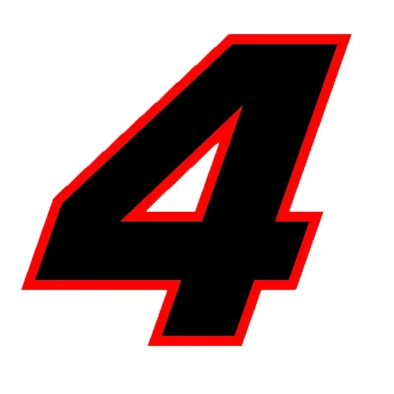 Various Sizes Removable Decal Racing Number Wall Sticker