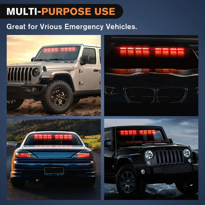 Nilight 32LED Emergency Dash Strobe Controller Suction Cups