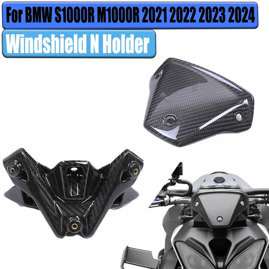 For BMW S1000R M1000R 2021 2022 2023 3K 100 Carbon Fiber Front