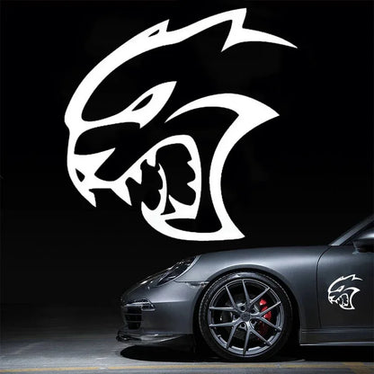 For Laptop Bumper Motorcycle Decorative Personality Hell Cat