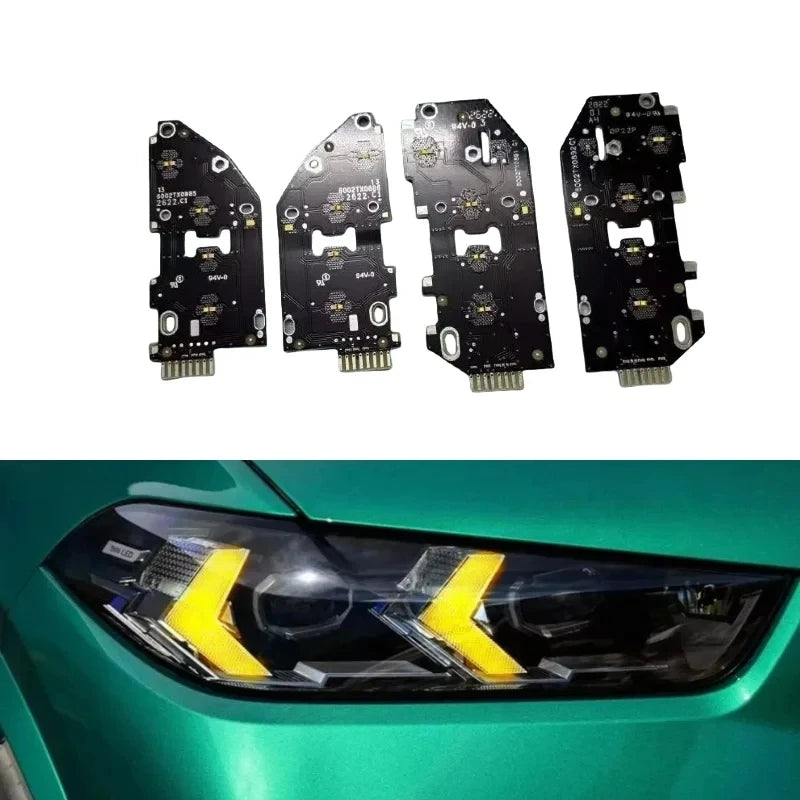 For BMW G05 G06 Lci X5 4PCS Yellow Drl Modules X6 F86 F95 30LIX