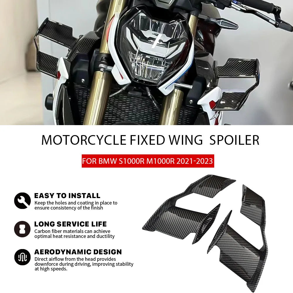 For BMW S1000R M1000R 2021 2022 Motorcycle Winglet Carbon 2023 S
