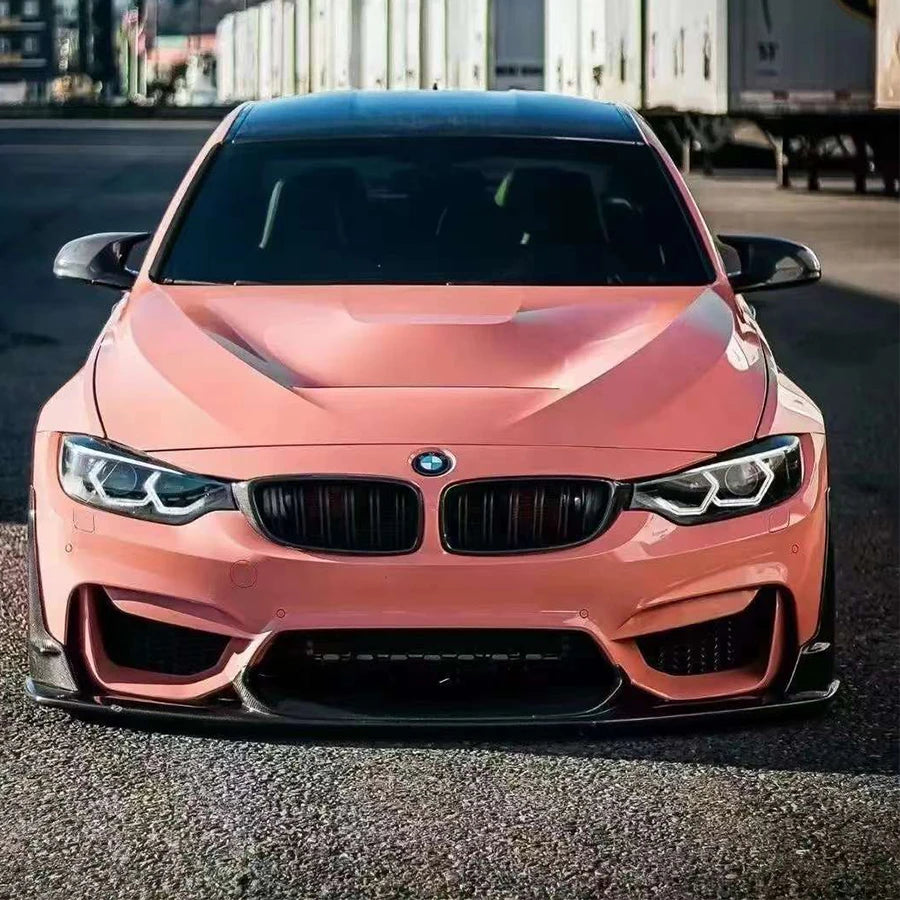 For BMW M3 F80 M4 F82 F83 Carbon Fiber Front Lip Bumper Diverter