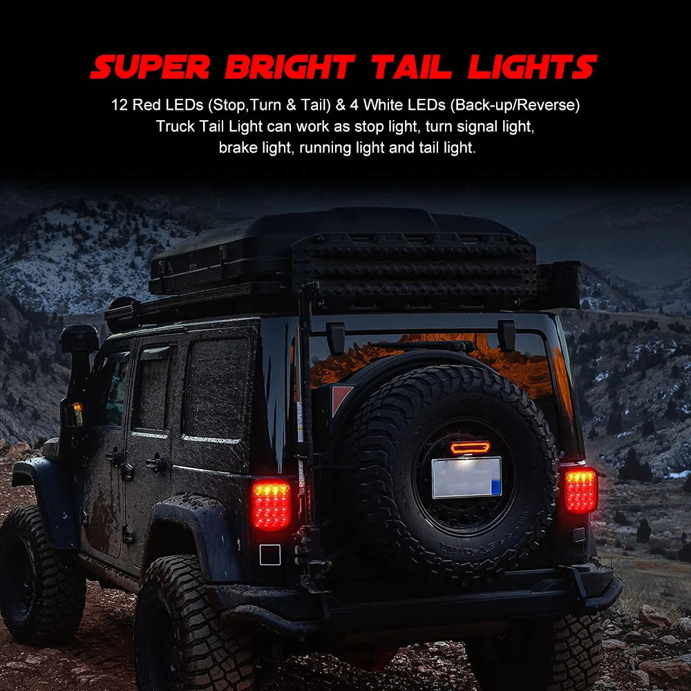 For Jeep Wrangler Tj Yj Cj Truck Tail Rear Brake Most Trailer