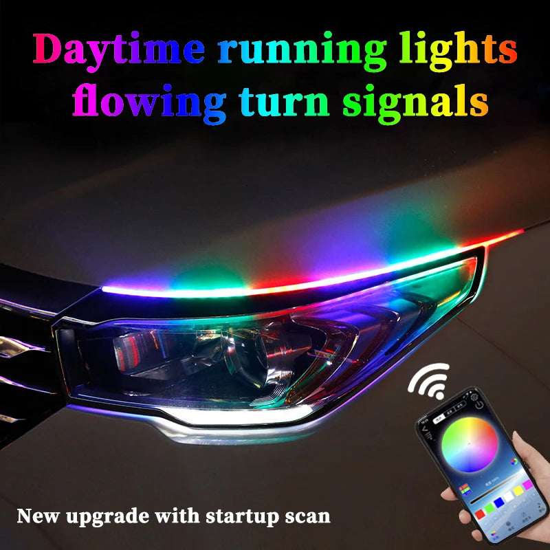 Flowing Daytime Running Turn Signals Modified Guide Strips