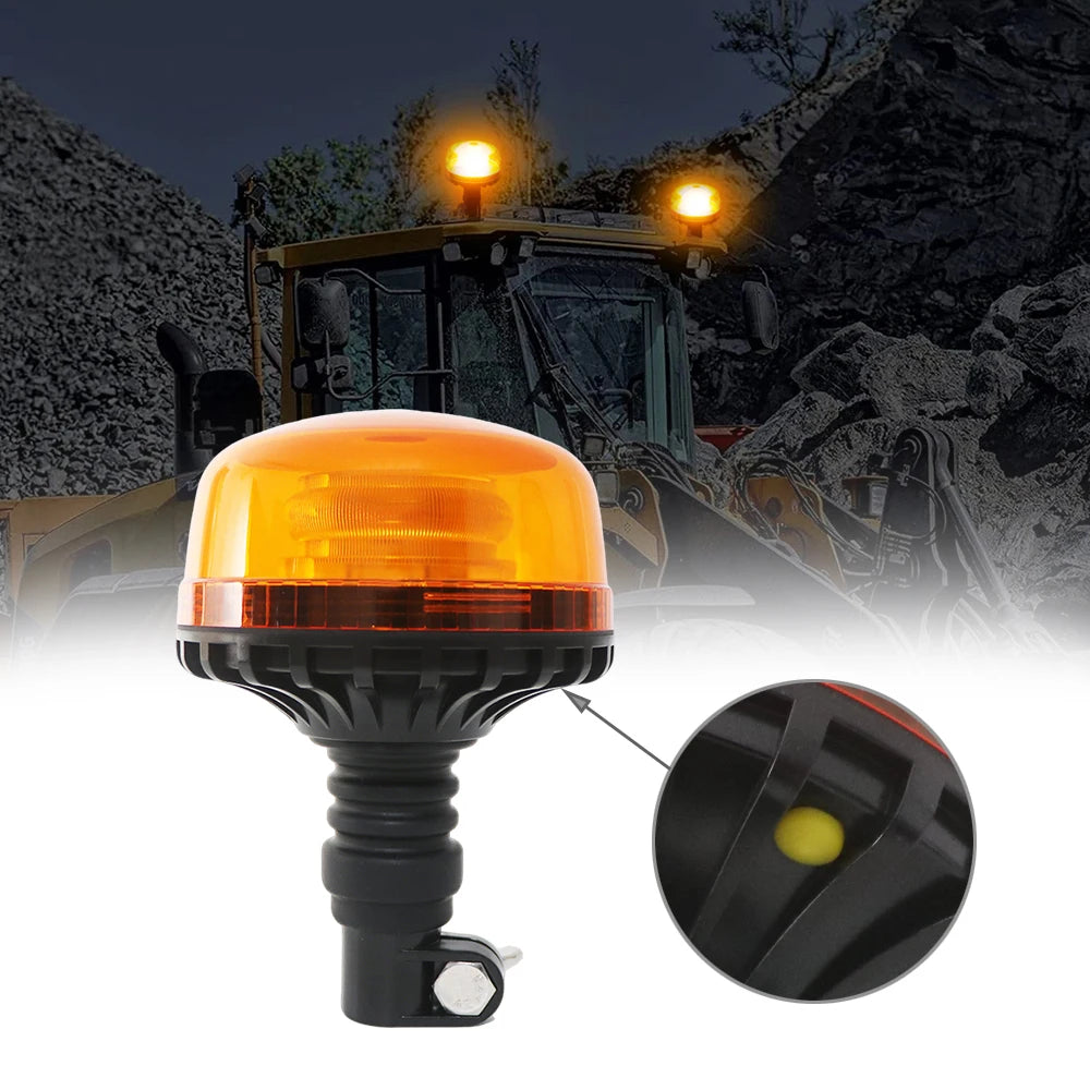 12V 24V Emergency Strobe Warning Beacon Rotating Screws Flashing