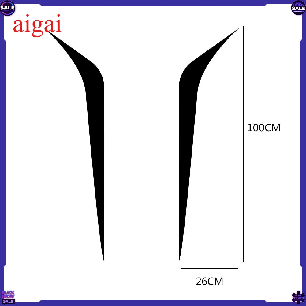 For Audi BMW Ford Volkswagen Toyota 2PCS Hood Cover Stickers