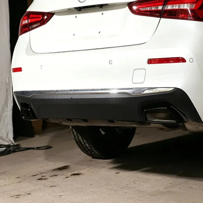 Glossy Black Carbon Fiber Pattern Exhaust Tip Fits BMW