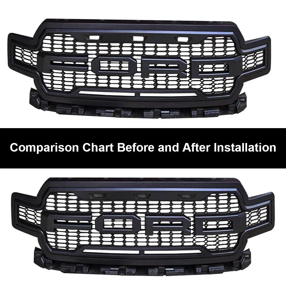 For Raptor Grille Yellow Daytime Running Warning Pickup Truck