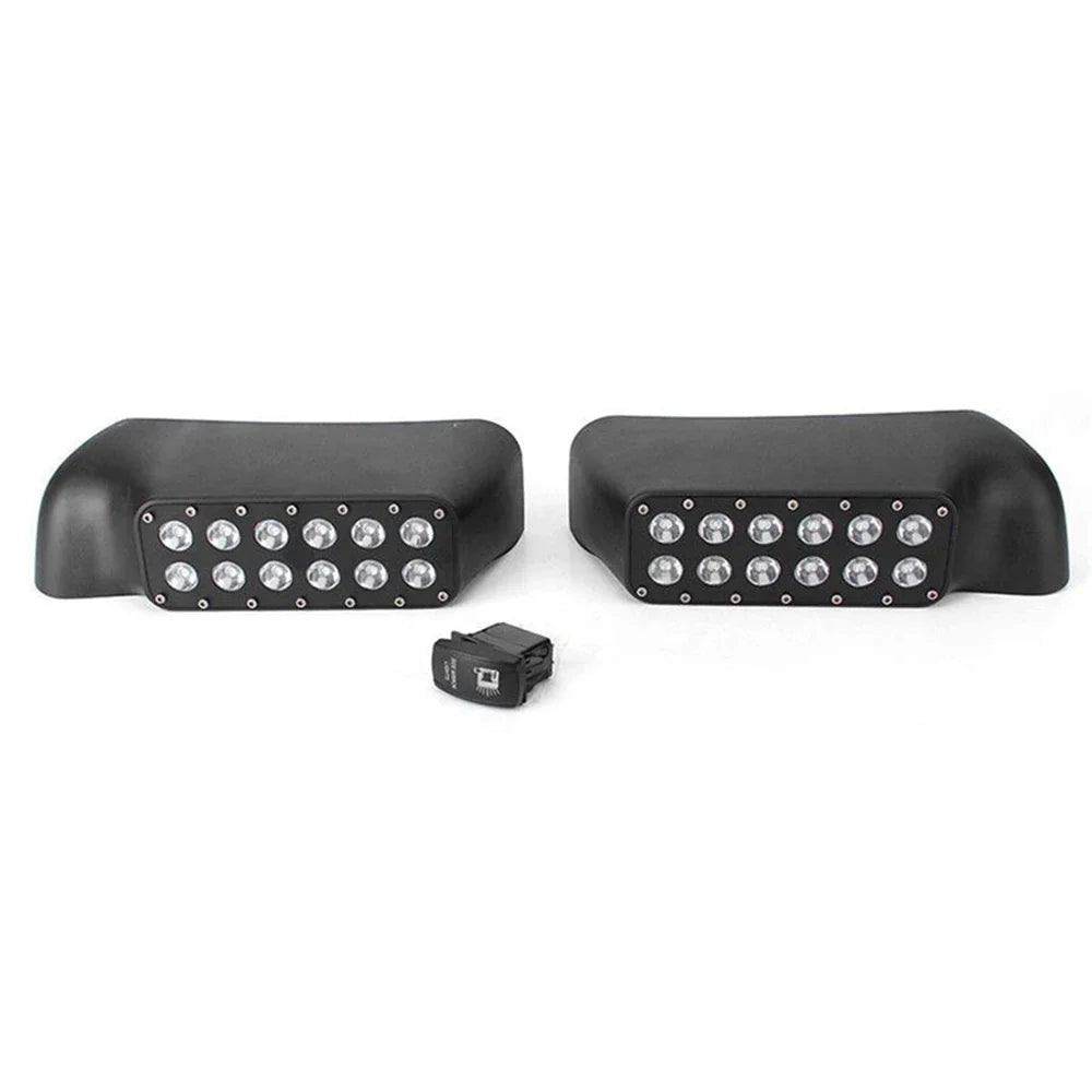 For Pickup Set Black Outside Rear View Mirror Modify Suitable