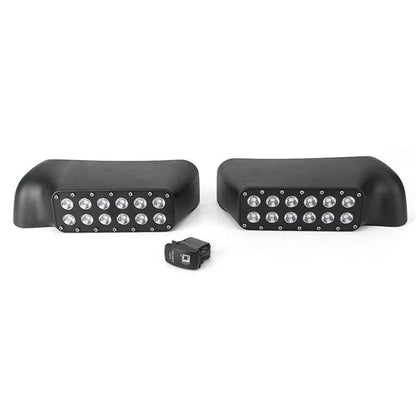 For Pickup Set Black Outside Rear View Mirror Modify Suitable